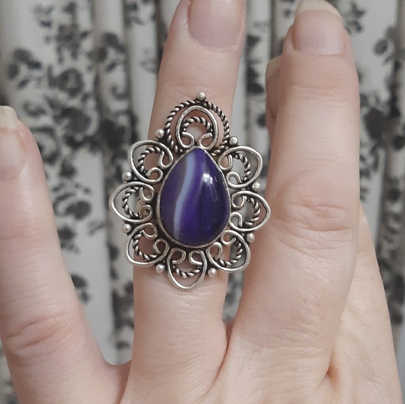 New Botswana Agate 925 Silver Ring. - Picture 2 of 7